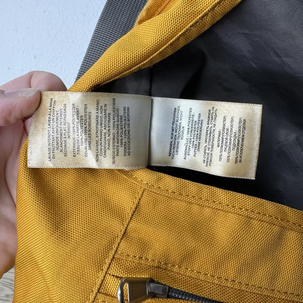 Columbia Yellow & Gray Messenger Bag Crossbody School Vintage Grunge Y2K - Flaws
